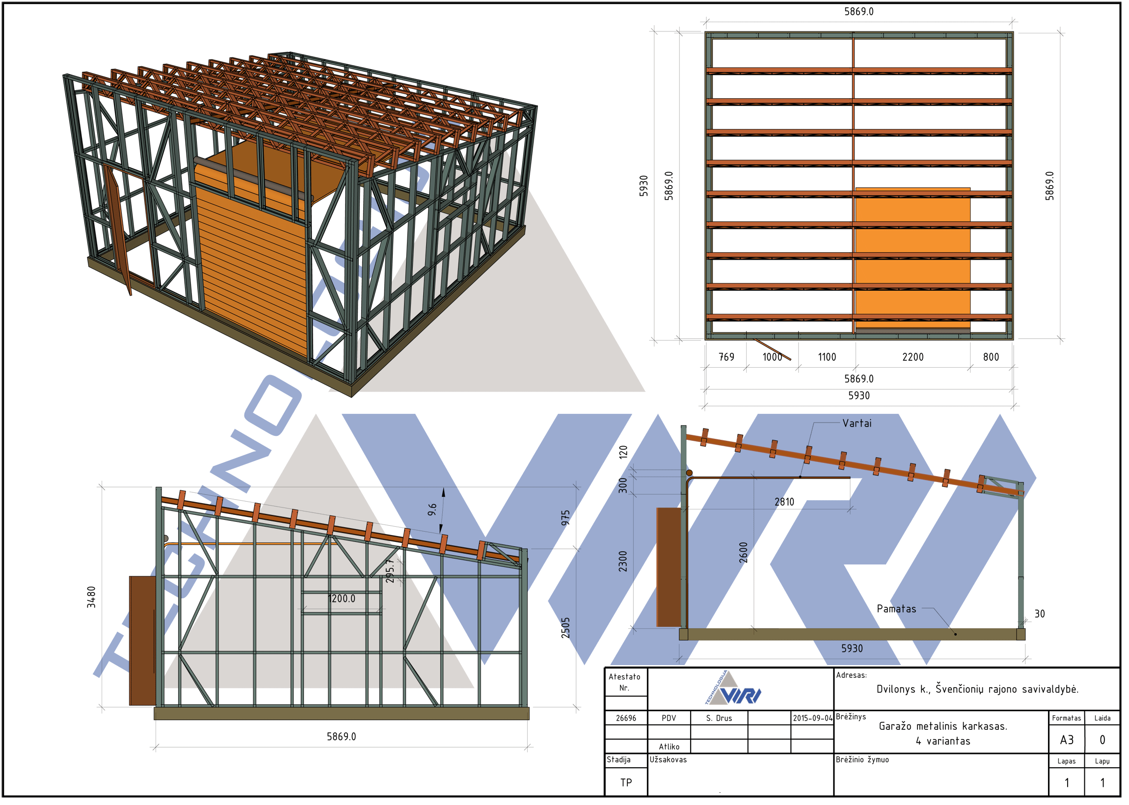 Garažas Švenčionyse, Lietuva.