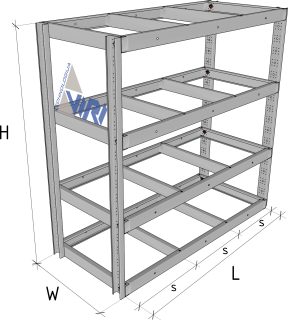 Stelažų skaičiuoklė